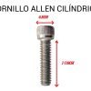 Tornillo Allen Electronica Cilindrica M5 X 10 ( 10 Unid) - Image 2