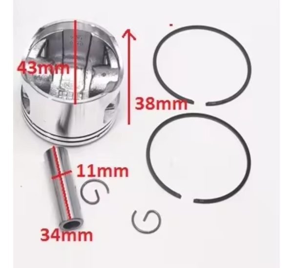 Kit Piston Motosierras Chinas 45cc 43mm Niwa Shizen Lusqtoff - Image 2
