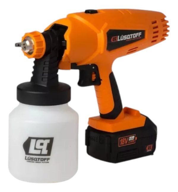 Pistola Pintar Maquina Inalámbrica 18v Batería Lusqtoff Ll32