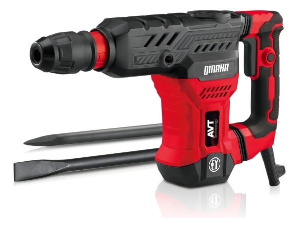 Martillo Demoledor Omaha 18 Joules Sds Max 1300w 2 Cinceles Color Rojo Y Negro - Image 5