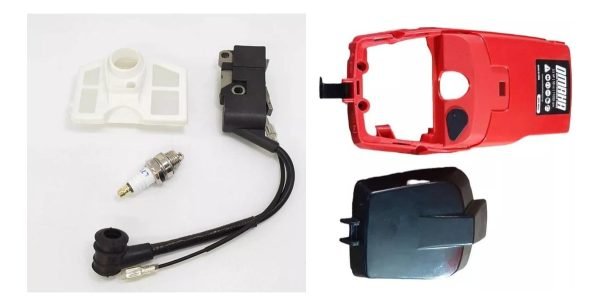 Tapa Carcaza Motor 52/58cc + Kit Bobina Filtro Bujía Omaha