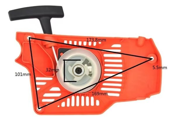 Tapa Arranque Para Motosierras Chinas 38 Cc Niwa Gamma Philc - Image 2