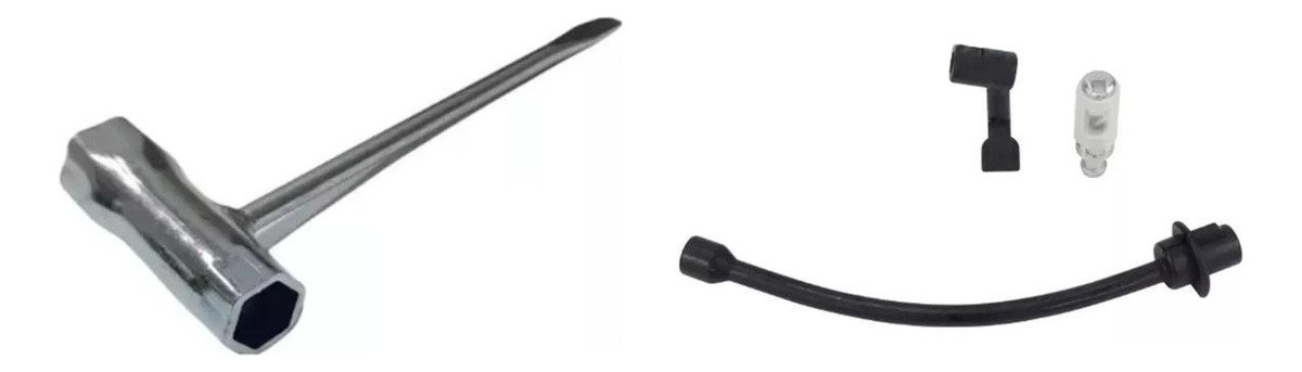 Llave T Saca Bujía 19 X 13mm + Manguera Filtro Aceite 52cc