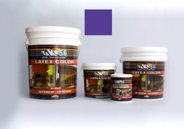 Pintura Latex De Color X 4 Litros, Color Violeta Fit, Take56 - Image 2