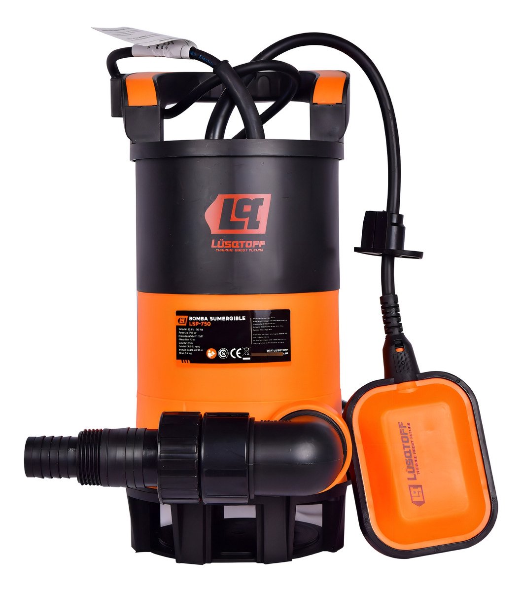 Lüsqtoff Lsp-750 220v Bomba Sumergible Plástica Desagote De - Image 3