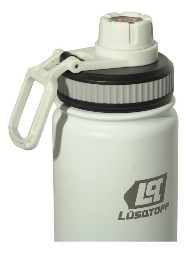 Botella Térmica Acero Inox 500ml Blanco Deportiva Lusqtoff - Image 3