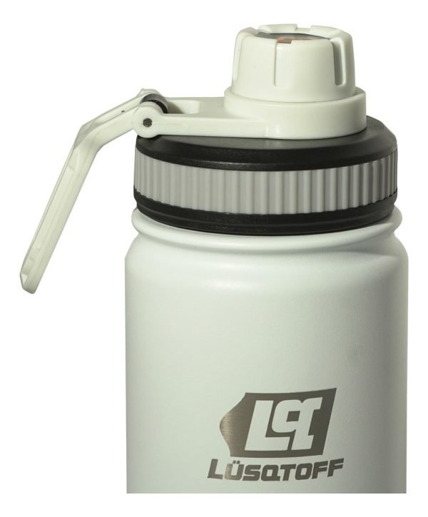 Botella Térmica Acero Inox 500ml Blanco Deportiva Lusqtoff - Image 2