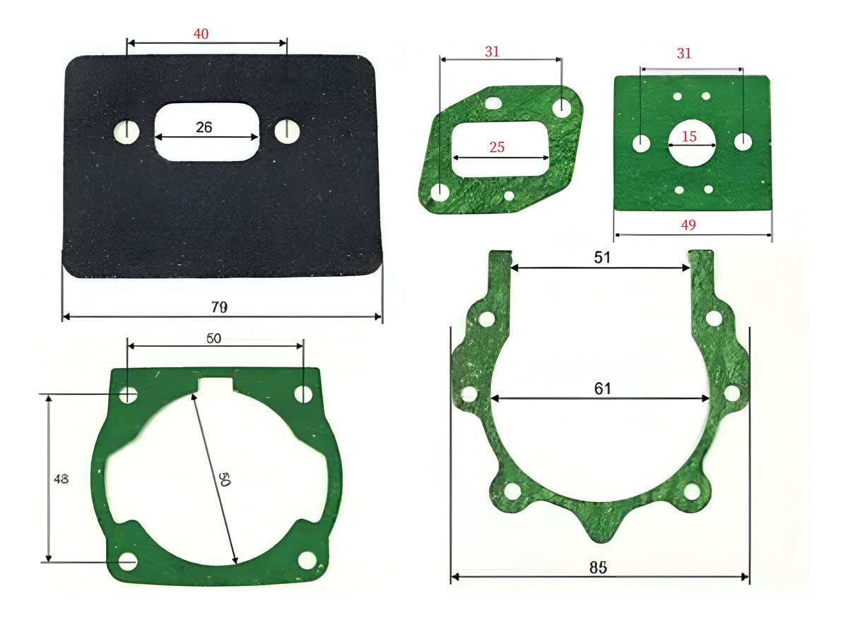 Kit Juntas Motor Desmalezadora 43/52cc Gamma Niwa Lusqtoff - Image 2