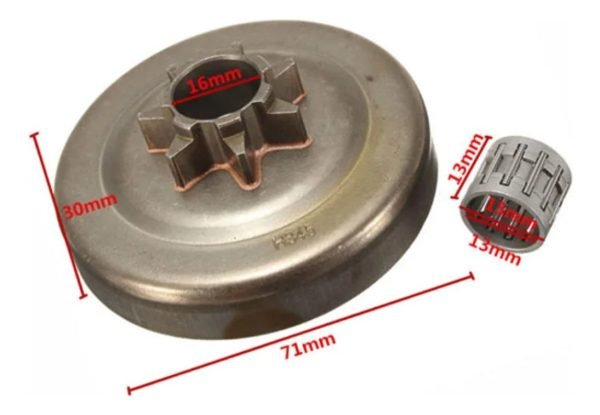 Piñón Con Campana De Embrague Para Motosierras Chinas 52cc - Image 3