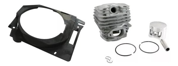 Cubrevolante Motosierra + Cilindro Pistón Anillos