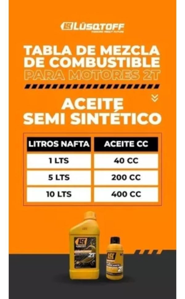 Aceite Lubricante Motores 2t 1 Lt Motosierra Desmalezadora - Image 2