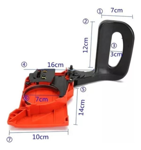 Tapa Lateral De Freno Completo Para Motosierra 45/52cc China - Image 2