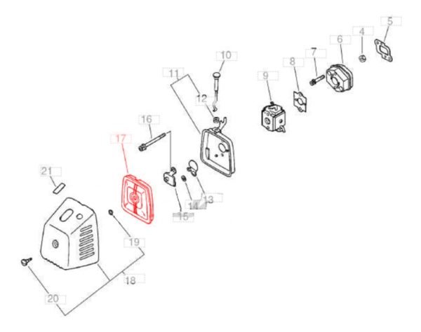 Filtro De Aire Para Desmalezadora Echo Srm 4605 Alternativo - Image 2