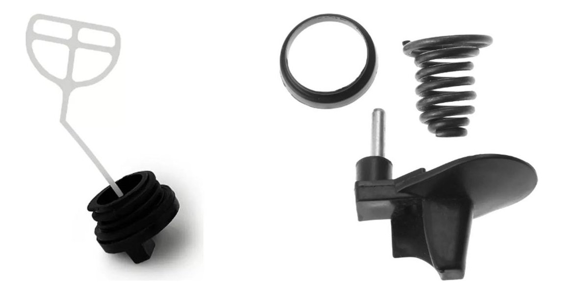 Resorte Cónico Y Tope + Kit Tapones Tanque