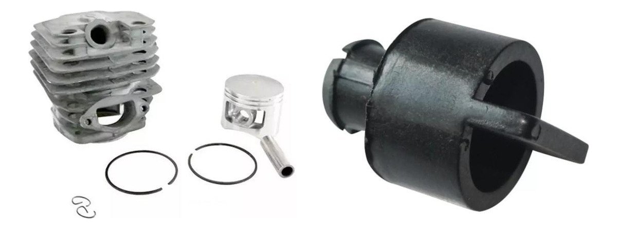 Mariposa Filtro 45/52cc + Kit Cilindro Pistón Anillos