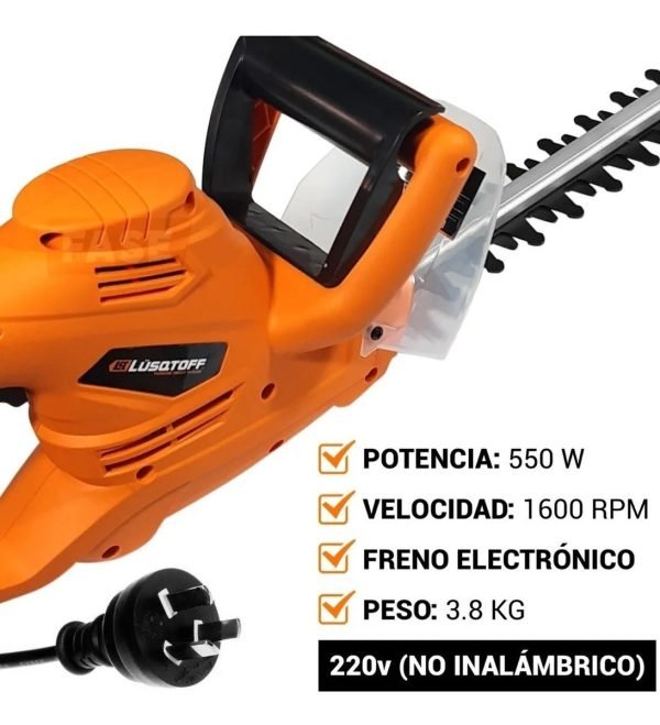 Cortacerco 51 Cm 550 Watts Lusqtoff Funda Cuchilla Col550-8 - Image 4