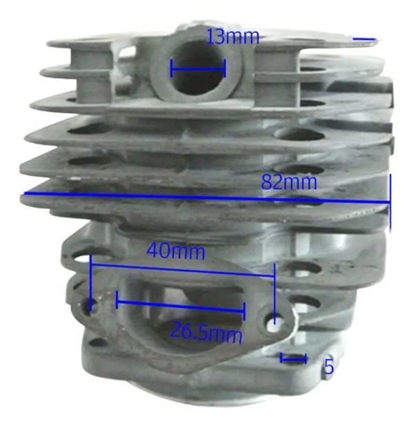 Cilindro, Piston Y Aros Kit 52cc (45mm) P/motosierras Chinas - Image 2