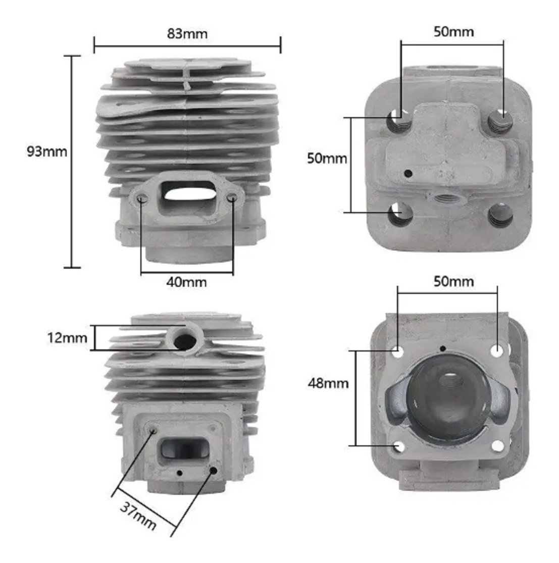 Cilindro Completo Desmalezadora China 43cc Niwa Gamma Shizen - Image 6