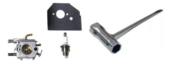 Kit Carburador + Bujía + Junta + Llave T Saca Bujía