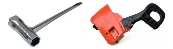 Tapa Freno + Llave T Saca Bujía Motosierra