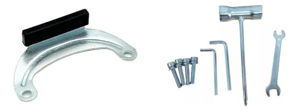 Soporte Tanque Metálico Desmalezadora + Kit De Herramientas