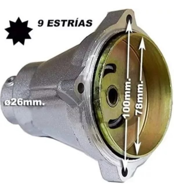 Eco-mac 52cc Campana De Embrague Desmalezadoras 9 Estrías - Image 3
